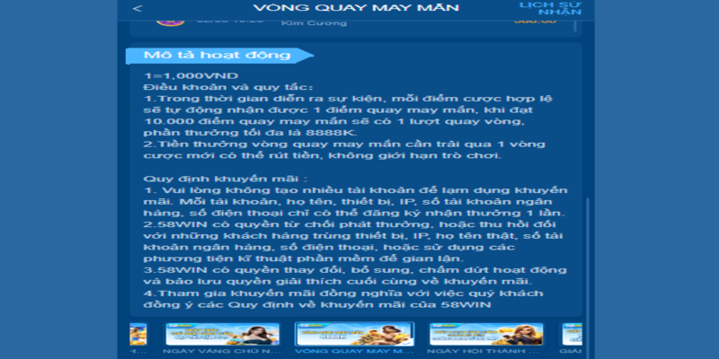 Cách tham gia vòng quay tặng 500k hiệu quả